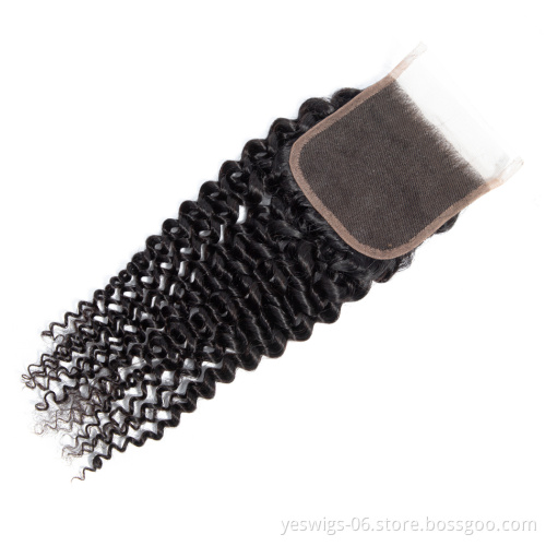 Deep Wave Lace Front Closure Hair Virgin Cuticle Aligned 4x4 2x6 5x5 13x4 13x6 6x6 7x7 360 Lace Frontal Closure Brazilian Hair